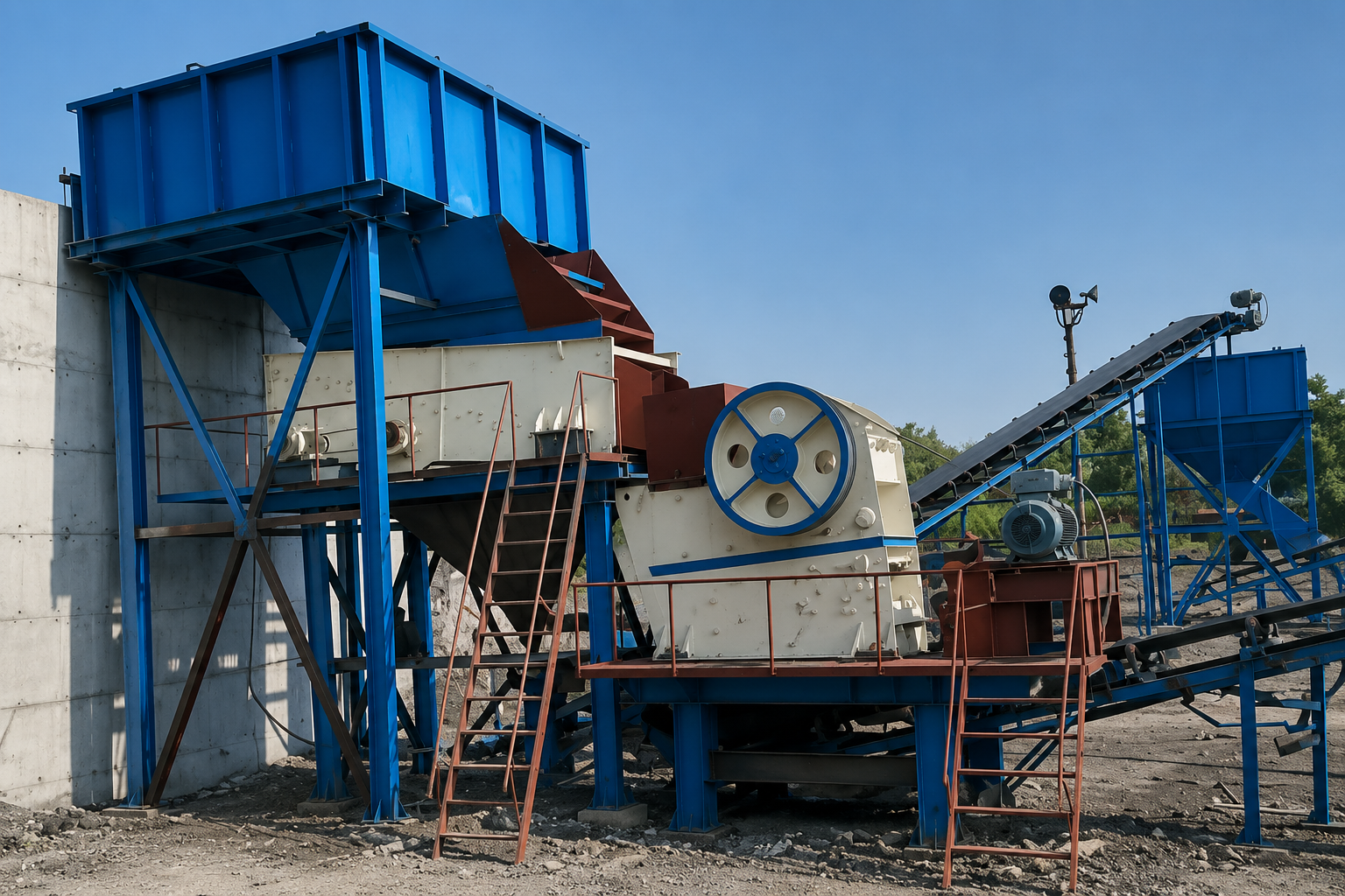 150 TPH Cone Crusher Plant at Keesara