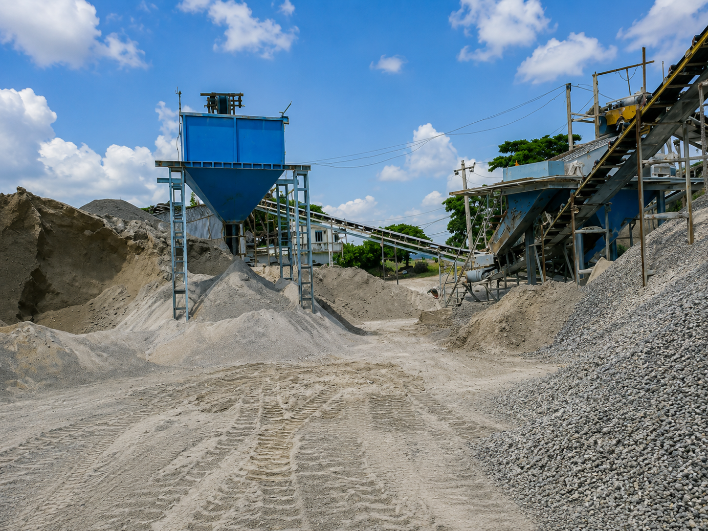 Sand processing and manufacturing facility