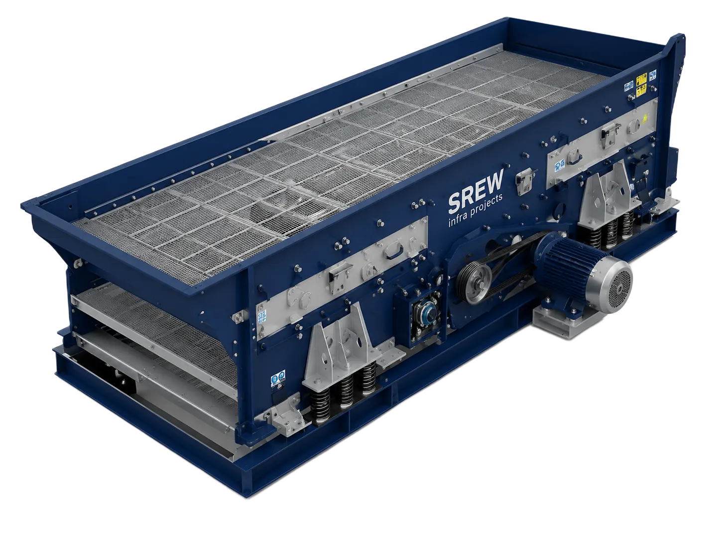 Horizontal vibrating screen built by SREW Projects