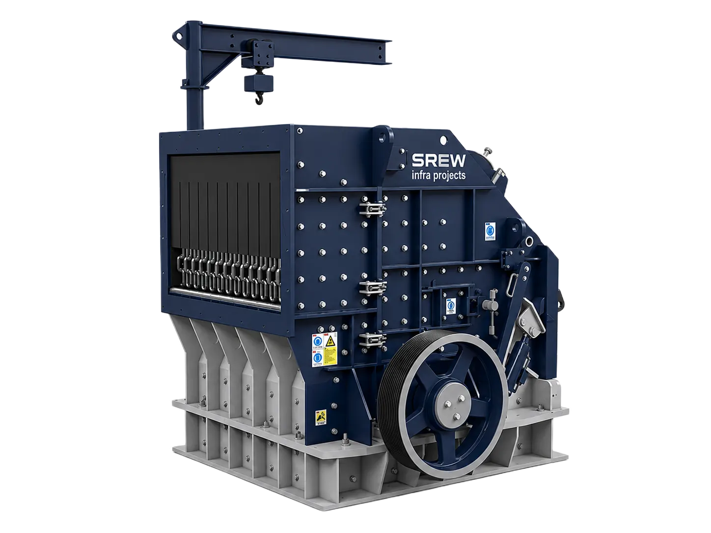 Horizontal shaft impact crusher built by SREW Projects