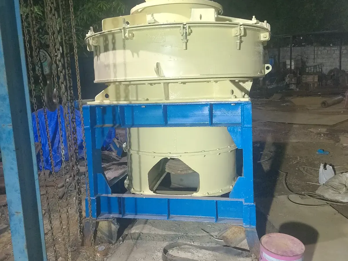 Hydraulic cone crusher manufactured by SREW Projects