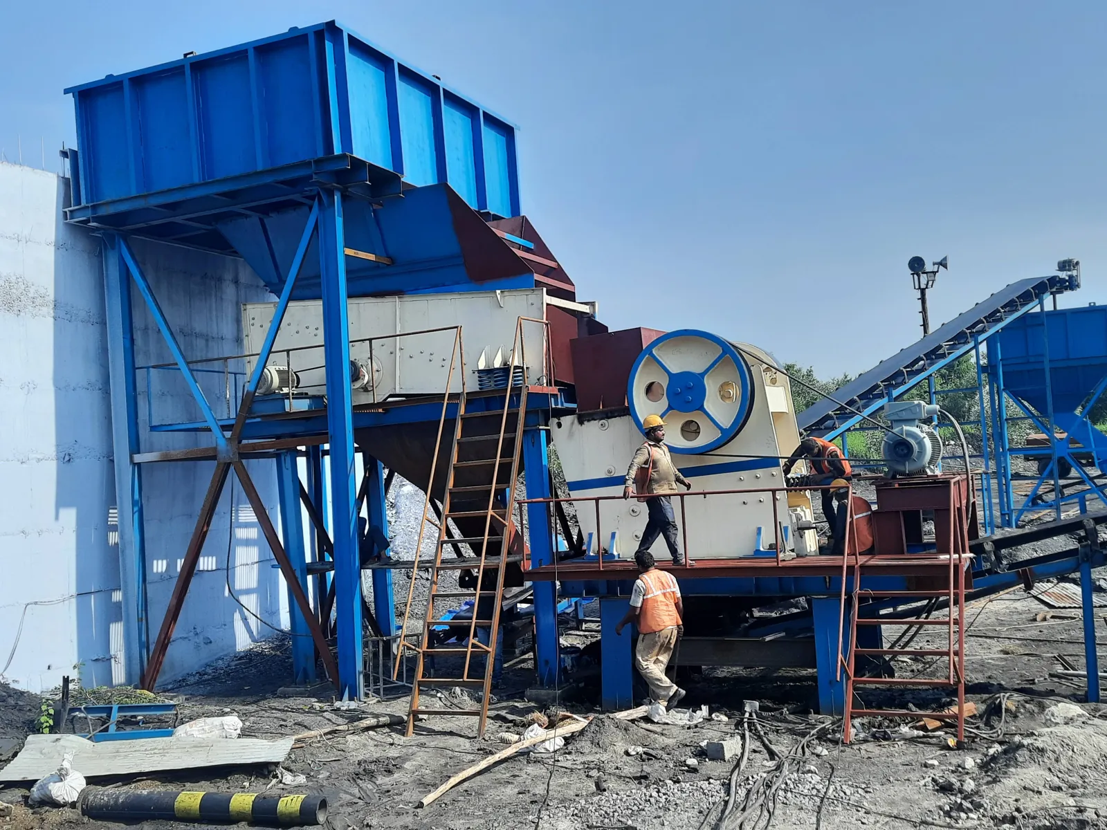 150 TPH stone crusher plant near Hyderabad, Telangana