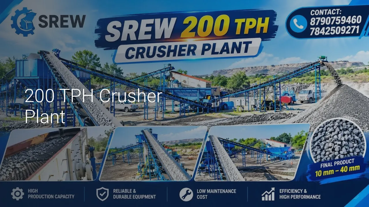 200 TPH Crusher Plant - SREW Projects video