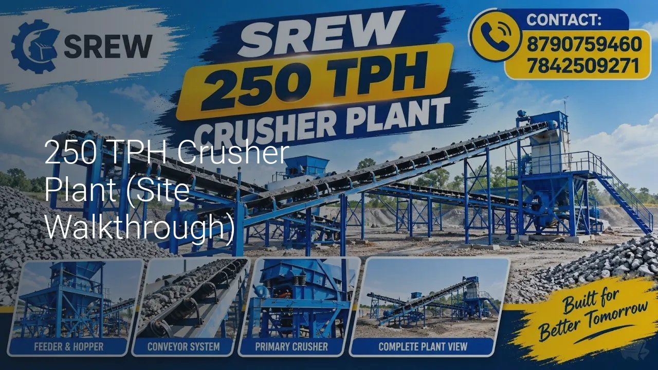 250 TPH Crusher Plant (Site Walkthrough) - SREW Projects video