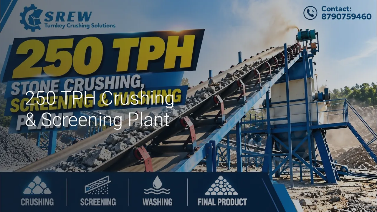 250 TPH Crushing & Screening Plant - SREW Projects video