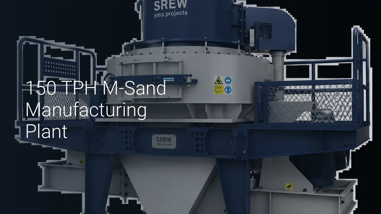 150 TPH M-Sand Manufacturing Plant - SREW Projects video