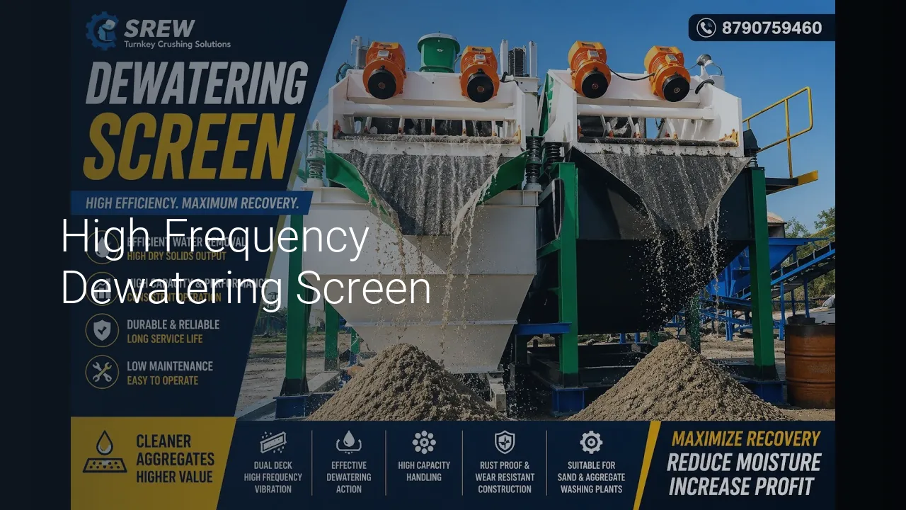 High Frequency Dewatering Screen - SREW Projects video