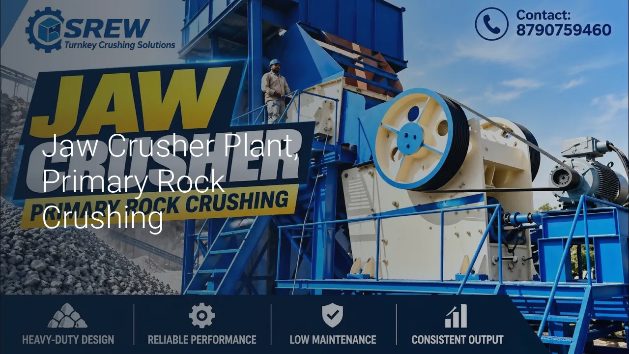 Jaw Crusher Plant, Primary Rock Crushing - SREW Projects video